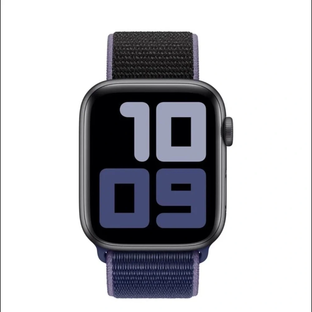 NWT Genuine Apple OEM Midnight Blue Sport Loop Watch Band 44MM